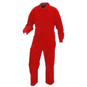 Bleu de haute visibilité, de matériau fluorescent, couleur rouge.