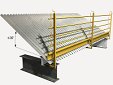 Système provisoire de protection d'une rive de plancher, classe B, pour toitures inclinées métalliques