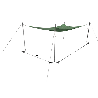 Protection contre le soleil d'une zone de travail