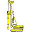 Équipement complet pour perforation de pieu à extraction avec tubage récupérable