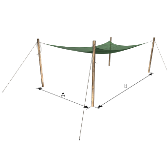 Protection contre le soleil d'une zone de travail